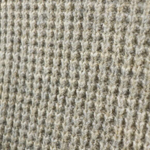 Kensie Women's Sweater Marled Oatmeal Knit With Sheer Pleaded Back Size Medium - Picture 4 of 12